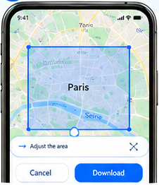 select the. map area on Redmi 9T